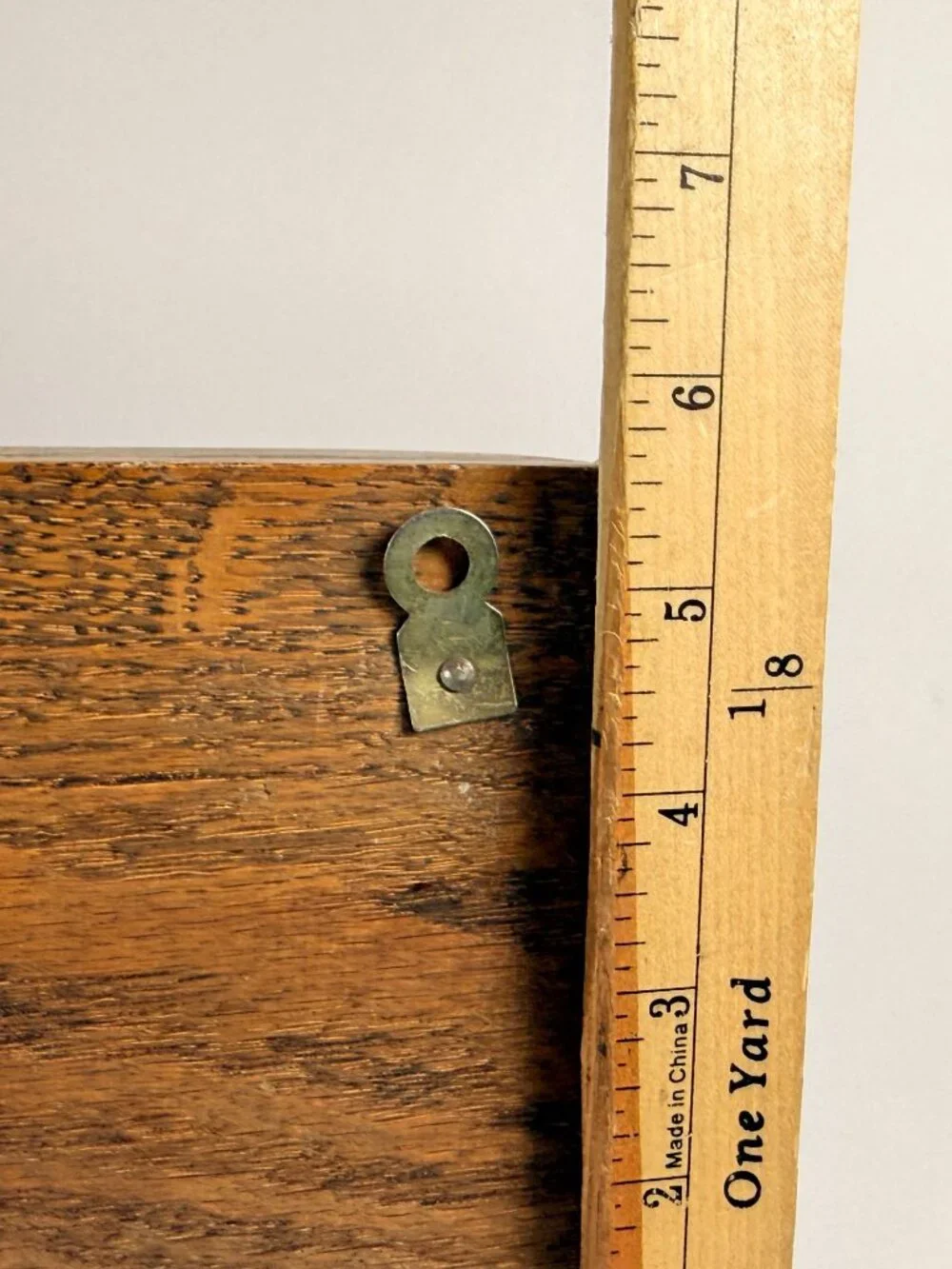 Wooden Wall Coat Rack Heart Cutout Hooks Rustic Oak Pre Owned Good Condition